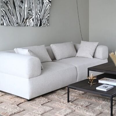 Rowico Home Falkner 3-istuttava sohva vaalea beige Oscar 1